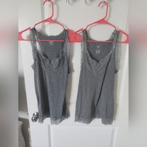 Mossimo Lace Racerback Tanks